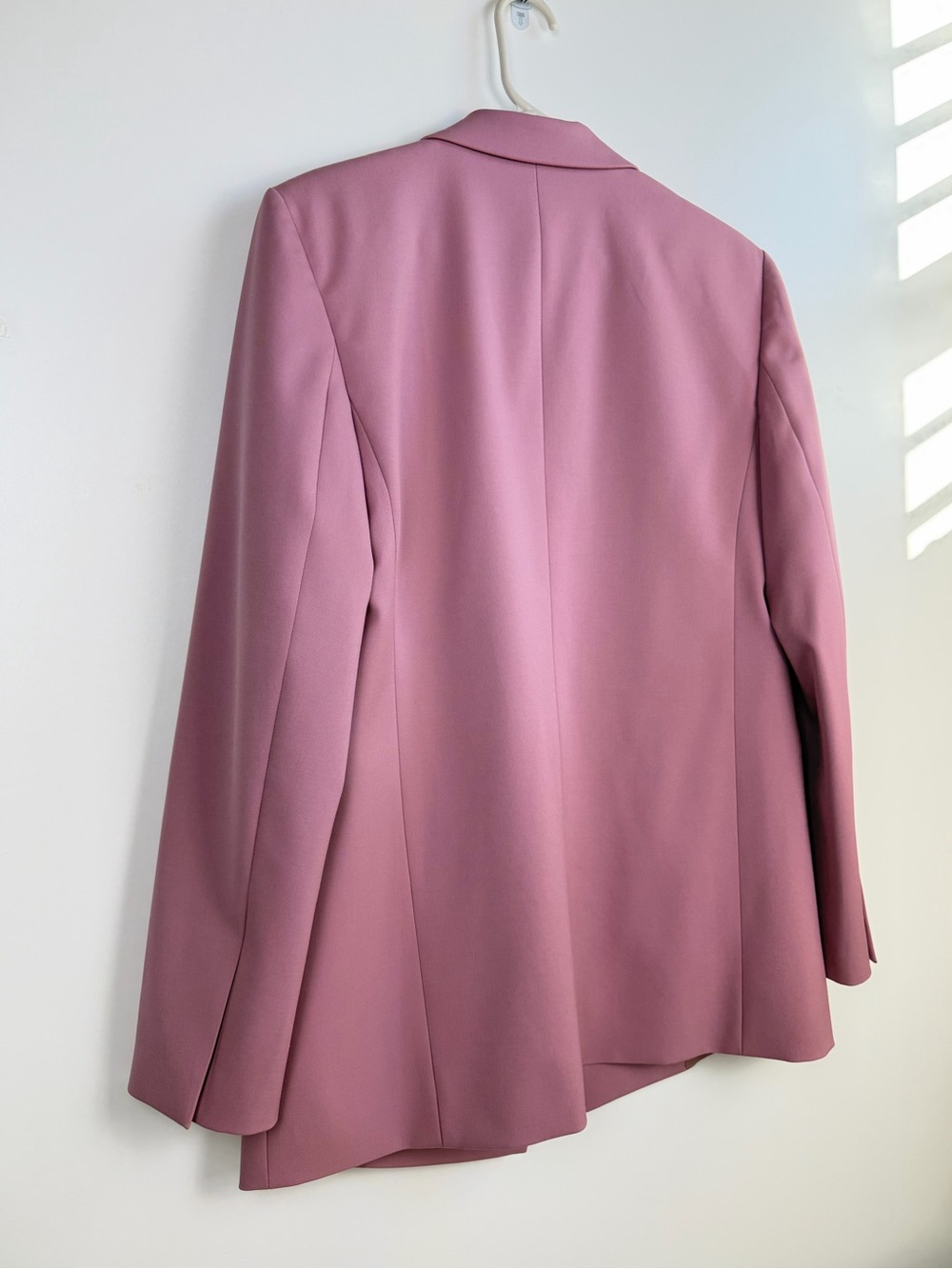 BOSS Hugo Boss Jericoa Stretch Wool Double-Breasted Blazer in Petal Pink US Sz 6 - Picture 10 of 10
